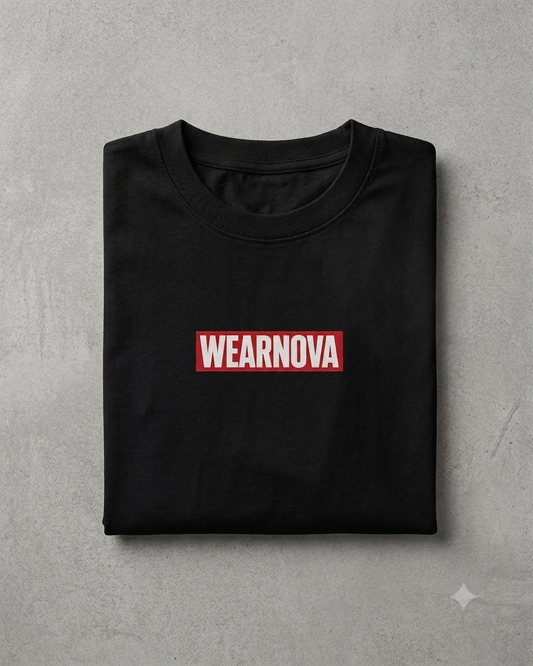 WearNova Spider Web Oversized T-Shirt for Men | Premium 100% Cotton | Black Graphic Tee