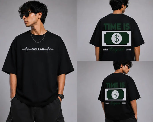Dollar Time Oversized T-Shirt – Premium Streetwear | 100% Cotton
